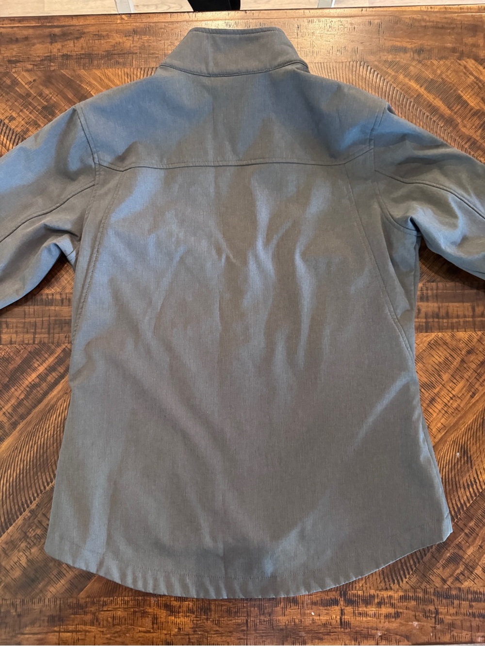 Ariat Women's Charcoal Softshell Jacket with Orange Accents - Picture 2 of 7